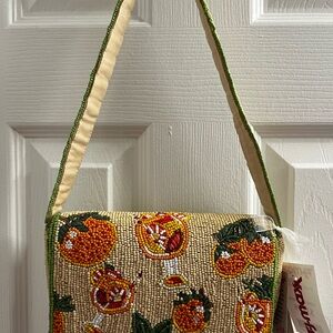 Aperol Spritz Orange Beaded “Mini” Bag by Made in India